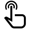 Icône Touch Long, gratuit CC0