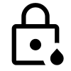 Water Lock Icon, free CC0