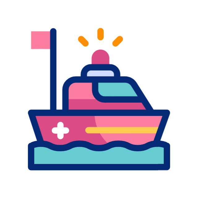 GIF Rescue Boat, gratuit CC0