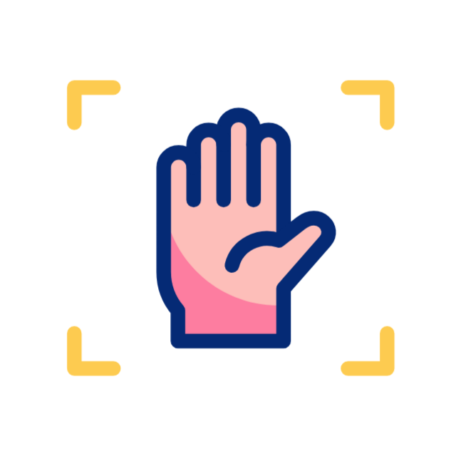 Palm Scan GIF, kostenlos CC0