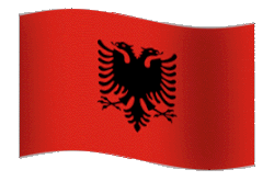Albania Flag GIF, free CC0