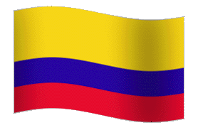 Colombia Flag GIF, free CC0