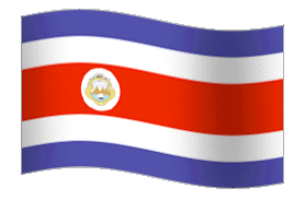 Costa Rica Flag GIF, free CC0