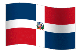 Dominican Republic Flag GIF, free CC0