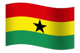 Ghana Flag GIF, free CC0