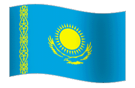 Kazakhstan Flag GIF, ücretsiz CC0