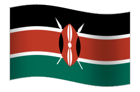 GIF Kenya Flag, gratis CC0