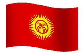 Kyrgyzstan Flag GIF, free CC0