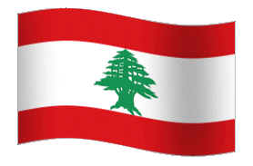 GIF Lebanon Flag, gratuit CC0