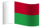 Madagascar Flag GIF, free CC0