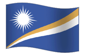 Marshall Islands Flag GIF, free CC0
