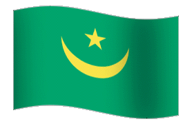 Mauritania Flag GIF, free CC0
