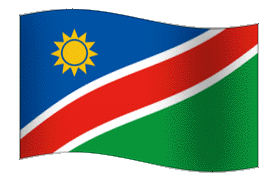 Namibia Flag GIF, free CC0