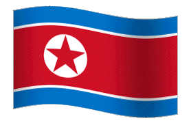 GIF North Korea Flag, gratis CC0