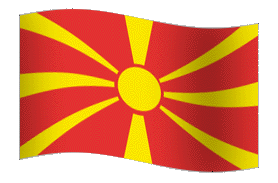 North Macedonia Flag GIF, kostenlos CC0