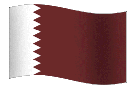 GIF Qatar Flag, gratuit CC0