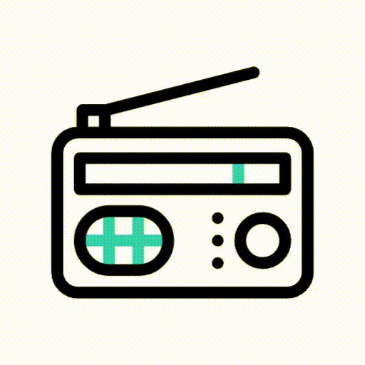 Radio GIF, free CC0