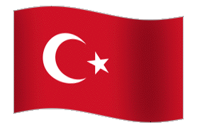 Turkey Flag GIF, free CC0