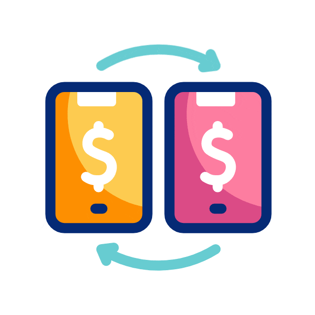 Money Transfer GIF, kostenlos CC0