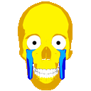 Crying Skull GIF, free CC0