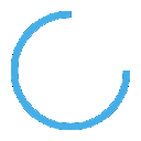 Light Blue Spinner GIF, free CC0