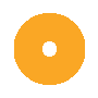 GIF Orange Circle Loading, gratis CC0