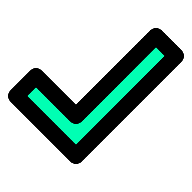 Correct Blue Icon, free CC0