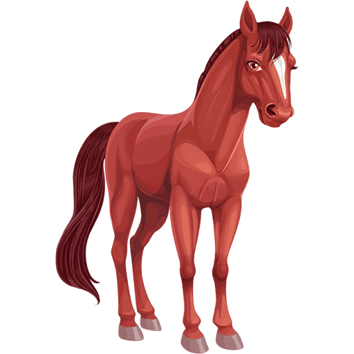 Horse Cartoon Cowgirl Icon, free CC0