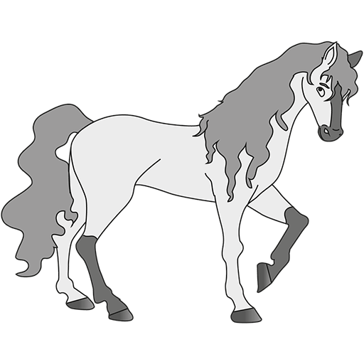 Horse Cartoon Icon, free CC0