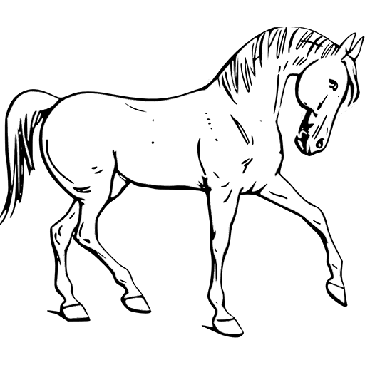 Horse Clipart Icon, kostenlos CC0