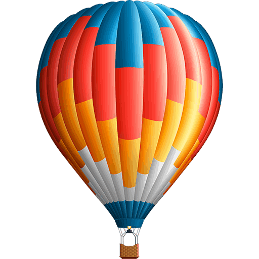 Hot Air Balloon Icon, free CC0