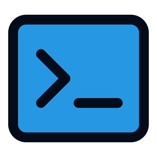 Modern Color Terminal Icon, free CC0