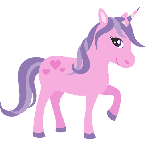 Pink Unicorn Icon, free CC0