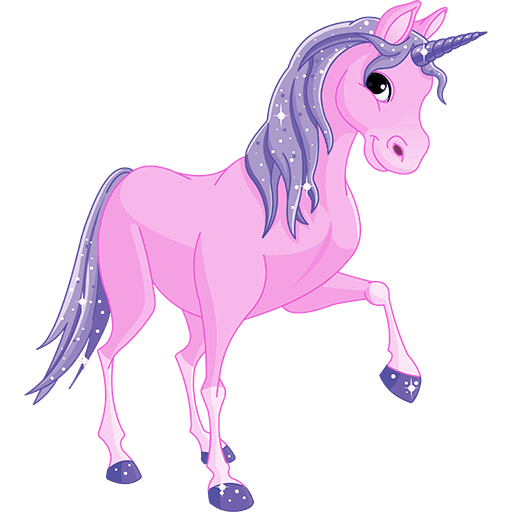 Pink Unicorn Icon, free CC0