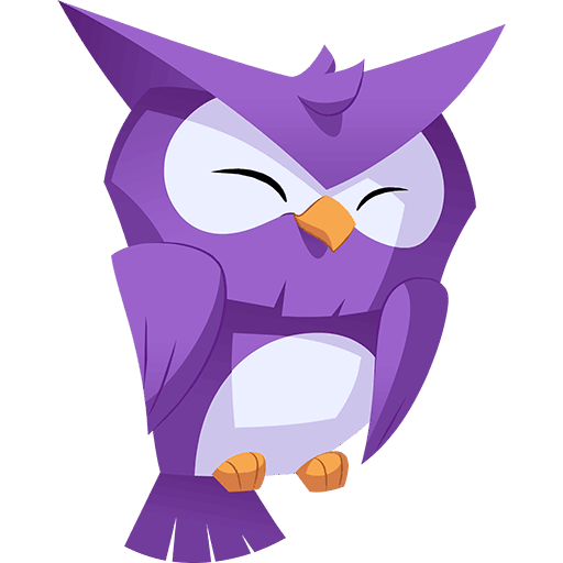 Purple Owl Icon, free CC0
