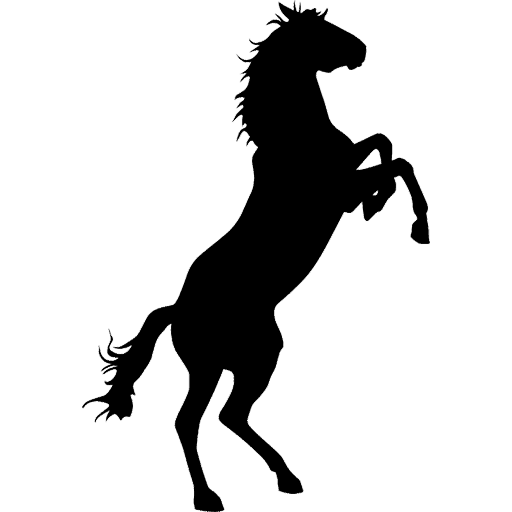 Rearing Horse Icon, free CC0