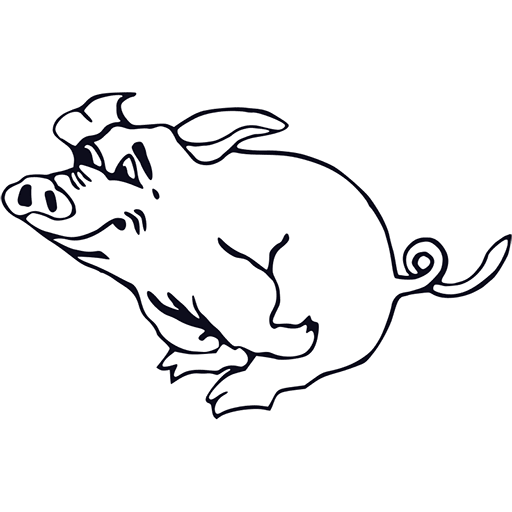Pig Silhouette Icon, free CC0