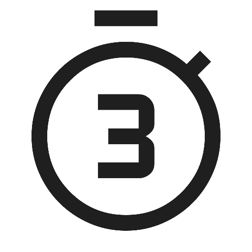 3 Seconds Icon, free CC0