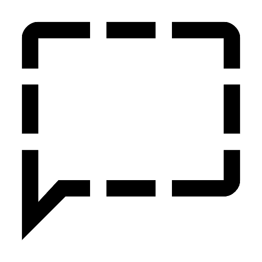 Icono Chat Dashed, gratis CC0