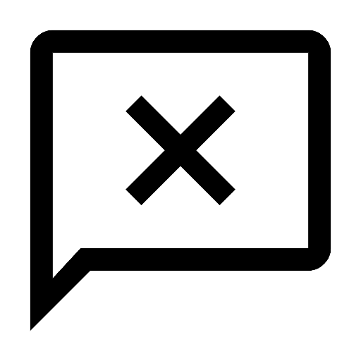 Chat Error Icon, free CC0