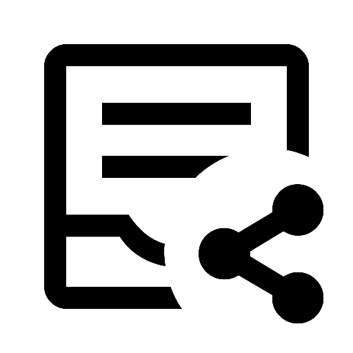 Inbox Text Share Icon, free CC0