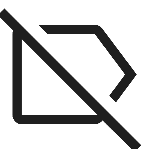 Label Off Icon, free CC0