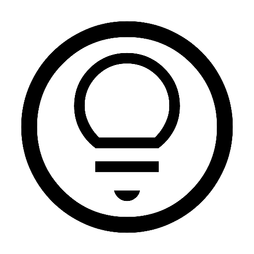 Lightbulb Circle Icon, free CC0