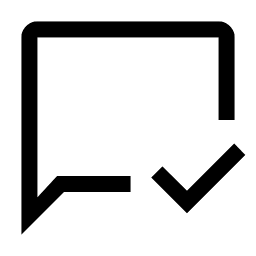 Mark Chat Read Icon, free CC0