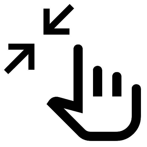 Pinch Zoom In Icon, free CC0