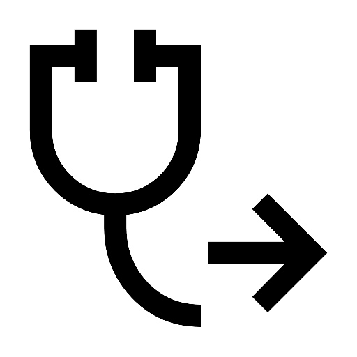 Stethoscope Arrow Icon, kostenlos CC0