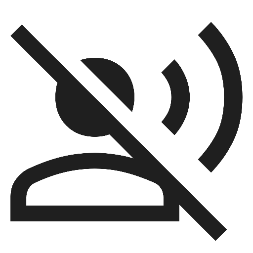 Voice Over Off Icon, free CC0
